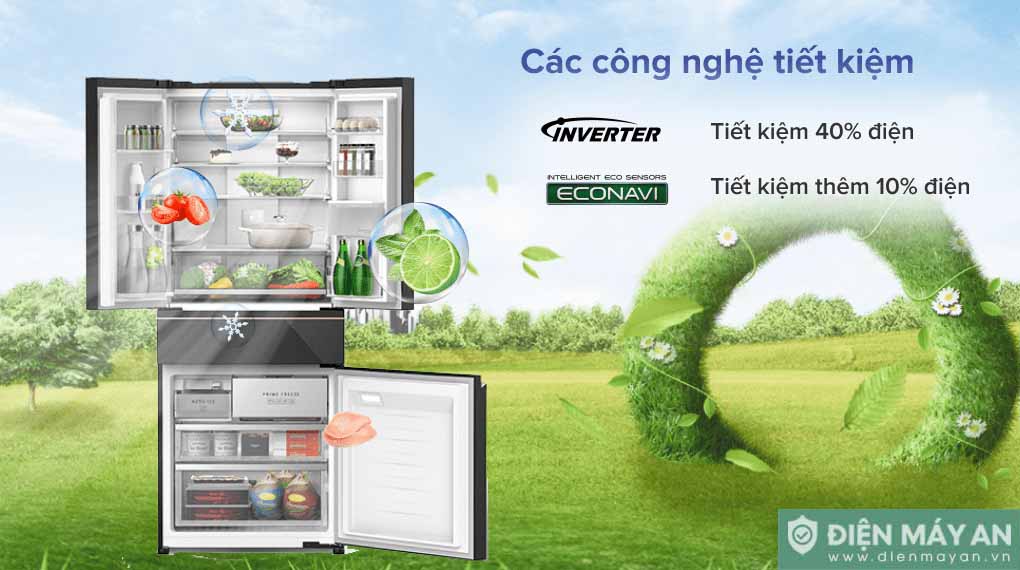 Tủ lạnh Panasonic Inverter 540 lít Multi Door NR-YW590YMMV